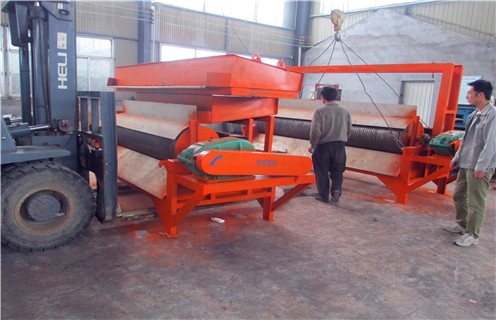 磁選機，濕式磁選機，強磁濕式環式磁選機回收鐵釉