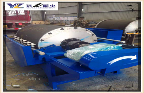 半逆流濕式磁選機，云南半逆流濕式磁選機滾筒_結構工作原理圖_云南半逆流濕式磁選機滾筒如何調整及工藝流程圖 